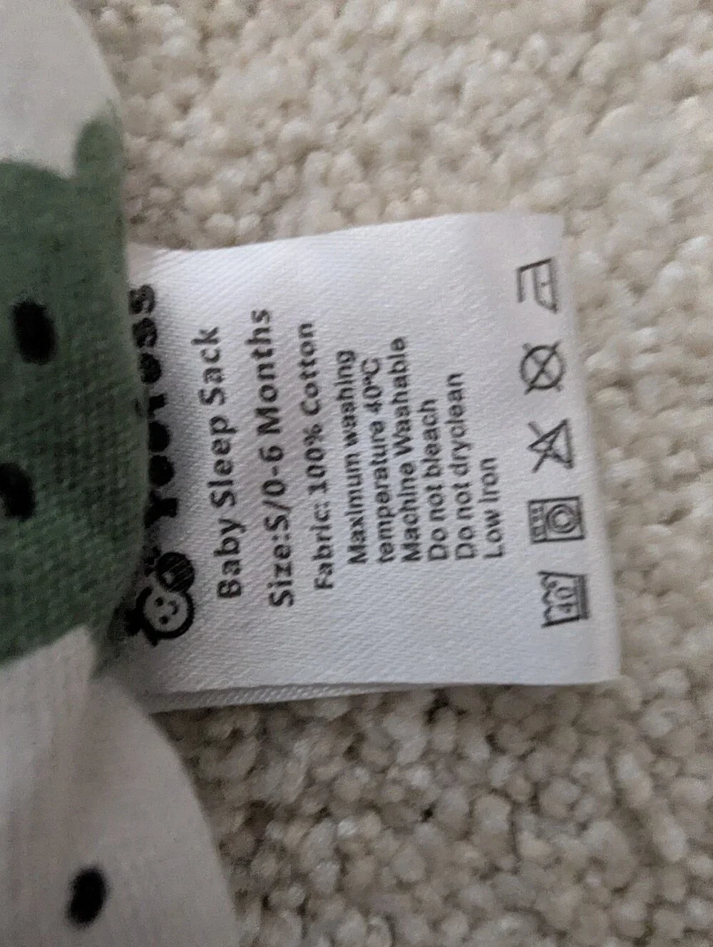 Bundle Of 2 : Sleeveless 100 % Cotton Sleep sack For 0-6 M